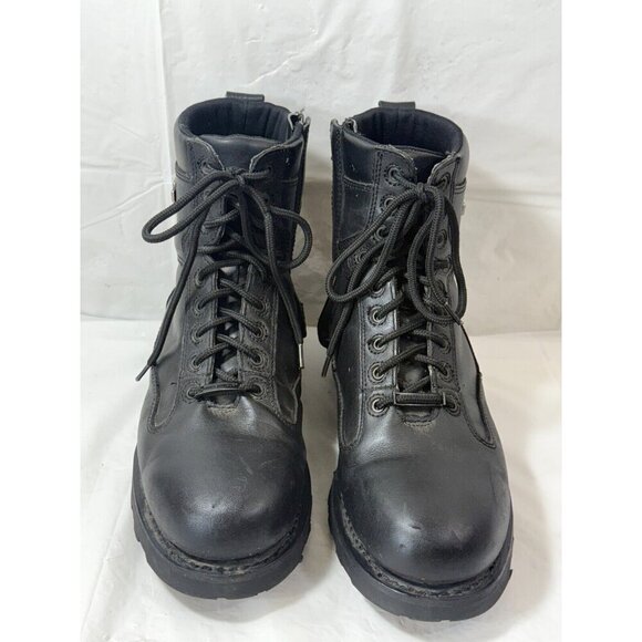 HarleyDavidson Men's Relief Shock Aborber Black Motorcycle Boots 93074 10 Wide - Picture 1 of 12